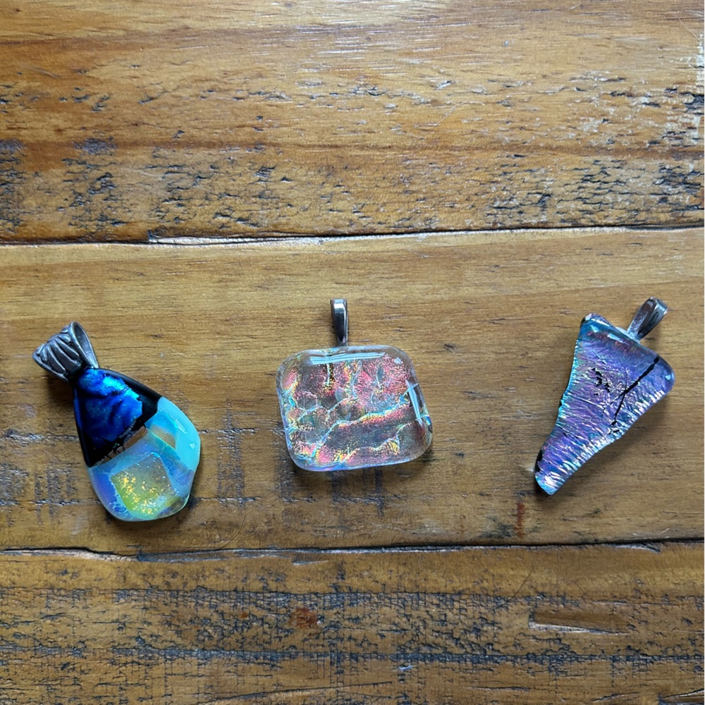 Dichroic Glass Pendants